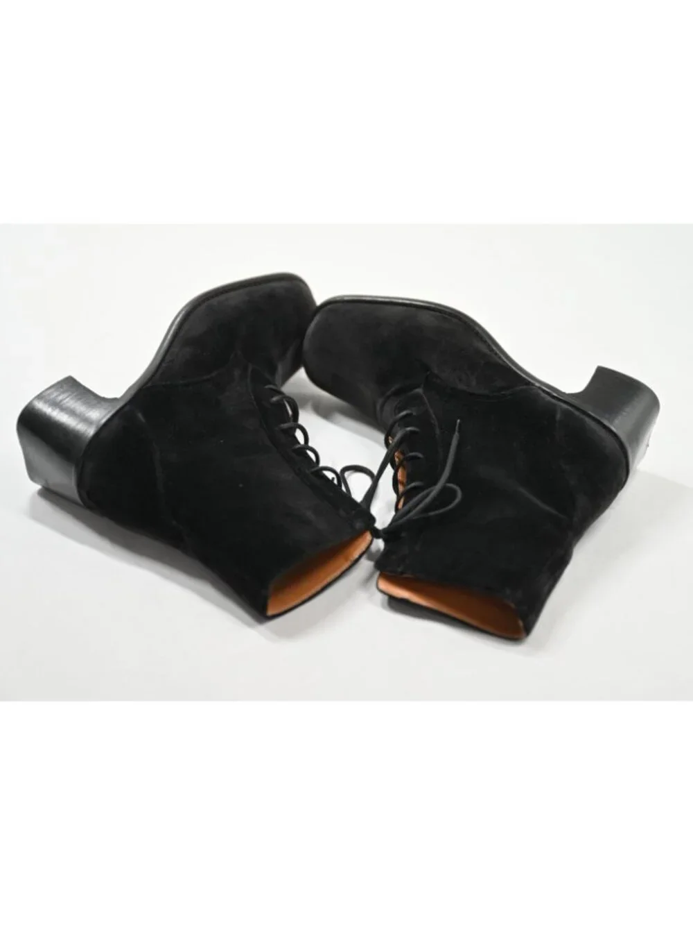 By Far Lamia Boots in Black Velvet